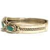 Image 3 : Old Pawn Navajo Turquoise Sterling Silver Cuff Bracelet - RT