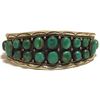 Image 1 : Old Pawn Navajo Green Turquoise Sterling Silver Cuff Bracelet - DL