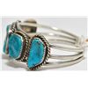 Image 3 : Old Pawn Turquoise Sterling Silver Cuff Bracelet