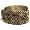 Image 3 : Old Pawn Navajo Green Turquoise Sterling Silver Cuff Bracelet - LM