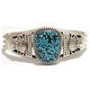 Image 1 : Navajo Spider Web Kingman Turquoise Sterling Silver Cuff Bracelet - Mary Ann Spencer