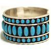 Image 3 : Navajo Turquoise Sterling Silver Cuff Bracelet - Daniel Mike