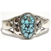 Image 1 : Navajo Spider Web Kingman Turquoise Sterling Silver Cuff Bracelet - Mary Ann Spencer