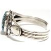 Image 3 : Navajo Spider Web Kingman Turquoise Sterling Silver Cuff Bracelet - Mary Ann Spencer