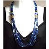 Image 1 : Navajo Lapis Lazuli & Multi-Stone 6-Strand Necklace - Tommy Singer