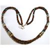 Image 4 : Navajo Tiger's Eye & Multi-Stone 2-Strand Necklace - Tommy Singer