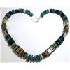 Image 5 : Navajo Turquoise Heishi & Multi-Stone Necklace - Richard Singer