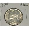 Image 1 : 1974 JEFFERSON NICKEL *RARE BU UNC HIGH GRADE - NICE COIN*!!