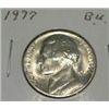 Image 1 : 1977 JEFFERSON NICKEL *RARE BU HIGH GRADE - NICE COIN*!!