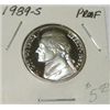 Image 1 : 1989-S JEFFERSON NICKEL RED BOOK VALUE IS $5.00 *RARE PROOF-65 HIGH GRADE*!!