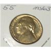 Image 1 : 1955 JEFFERSON NICKEL RED BOOK VALUE IS $2.00 *RARE MS-63 HIGH GRADE*!!