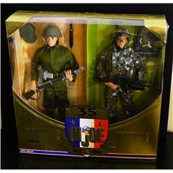 G.I. Joe AA 35th Anniversary Then and Now Land Warrior Black 1/6 Scale 12" Boxed Figure Set