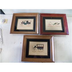 3 Pictures of old Cars