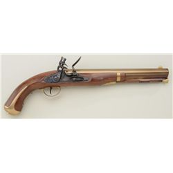 Italian-made Pedersoli modern copy of a  Harpers Ferry flintlock martial single shot  pistol, .58 ca