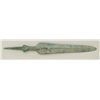 Image 2 : Interesting encrusted bronze spear point  approx. 14” overall including the spear base  with an appr