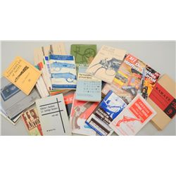 Bonanza lot of dozens of arms and related  material collector catalogs, collector  guides, manuals, 