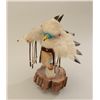 Image 2 : Nicely made Kachina on wood base of Eagle  dancer, approx. 12” in height and in overall  very good c