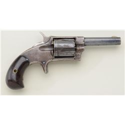 Hopkins & Allen No. 3 N.Y. spur trigger  revolver, .30 cal., 2-3/4” octagon barrel,  blue finish, wo