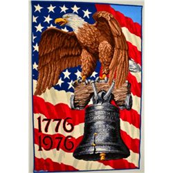 American Legend Wall Rug by Alexander Smith  Carpet, approx. 55” x 36” showing the  American Eagle o