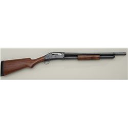 Modern Model 1897 pump-action shotgun by Old  West; 12 gauge, 20” barrel, black finish,  wood grips,