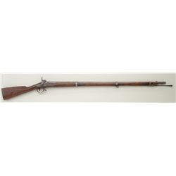 U.S. Harper’s Ferry single shot military  rifle converted to percussion, lock plate  dated 1851, .70