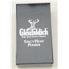 Image 4 : Glenfiddich Single Malt Scotch framed bar  mirror approx. 14” x 20” with stag head  pourer in box; a