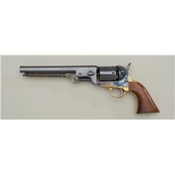 Italian-made modern copy of a Colt Model 1851  Navy revolver, .36 cal., 7-1/2” barrel, blue  and cas