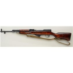 SKS semi-auto rifle, Russian-made, top of  receiver dated 1954r, 7.62mm X 39 cal.,  import-marked, 2