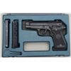 Image 1 : Beretta Model 85F DA semi-auto pistol in  factory blue hardcase with extra magazine and  cleaning br