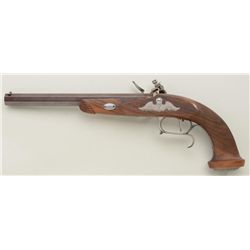 French style modern copy of a flintlock  single shot pistol, .45 cal., 10-1/2” octagon  barrel, brow