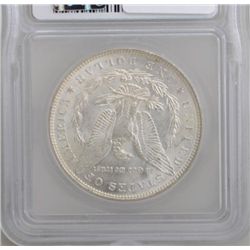 ICG-graded MS-61 silver Morgan dollar dated  1888 in sealed plastic case.  Est.:  $40-$80.