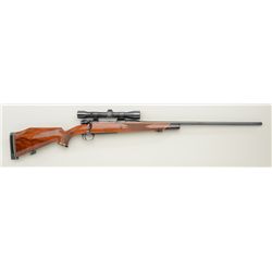 German-made Mauser Bauer bolt-action rifle,  .375 H&H Mag. cal., 26” round barrel, blue  finish, che