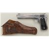 Image 1 : Colt Model 1902 Sporter semi-auto pistol, .38  cal., 6” barrel, blue finish, checkered  black hard r