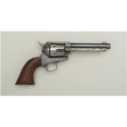 Colt SAA revolver, .44-40 cal., 5-1/2”  barrel, blue and case hardened finish, wood  grips, #101523.