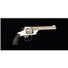 Image 2 : Smith & Wesson .38 DA top break Third Model  revolver, .38 cal., 5” barrel, nickel finish,  checkere