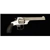 Image 3 : Smith & Wesson .38 DA top break Third Model  revolver, .38 cal., 5” barrel, nickel finish,  checkere