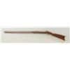 Image 1 : Half stocked target percussion rifle .38  cal., 34” heavy half round/half octagon  barrel marked “L.