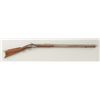 Image 2 : Half stocked target percussion rifle .38  cal., 34” heavy half round/half octagon  barrel marked “L.