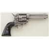 Image 2 : Colt SAA revolver, .44-40 cal., 4-3/4”  barrel, blue and case hardened finish,  checkered black hard