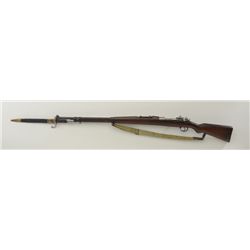 Brazillian Model 1903 Mauser bolt-action  rifle, 7mm cal., 30” barrel, military blue  finish, wood s