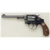 Image 1 : Smith & Wesson M&P U.S. Army Model 1899 DA  revolver, .38 Mil. cal., 6” barrel, blue  finish, checke