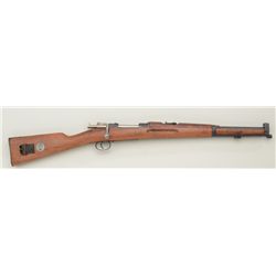 Swedish Mauser bolt-action carbine, 6.5mm  cal., 18” barrel, military mat black finish,  wood stock,