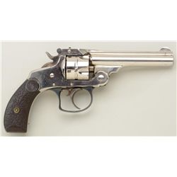 Smith & Wesson top break DA revolver, .32  cal., 3-1/2” barrel, nickel finish, deluxe  black raised 