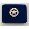 Image 1 : Department of Public Safety Texas Rangers  badge cut out of a Mexican silver coin dated  1953, with 
