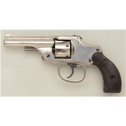 Antique hammerless DA revolver by Maltby  Henley & Co., .32 cal., 3-1/4” barrel, nickel  finish, che