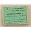 Image 1 : Original box of 10 cartridges for the Sharps  Rifle by Union Metallic Cartridge Company  with green 