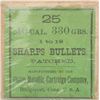 Image 1 : Original box of 25 Sharps Patched Bullets by  Union Metallic Cartridge Company in .40  caliber, 330 