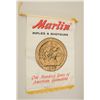 Image 1 : Marlin Firearms advertising banner  commemorating 100 years of service, approx.  28” x 20” overall i