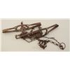 Image 2 : Pair of old Victor animal traps in uncleaned  condition.  Est.:  $75-$150.