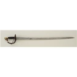 Civil War period officer’s sword, French  style, unmarked blade, associated parts of  Civil War era;